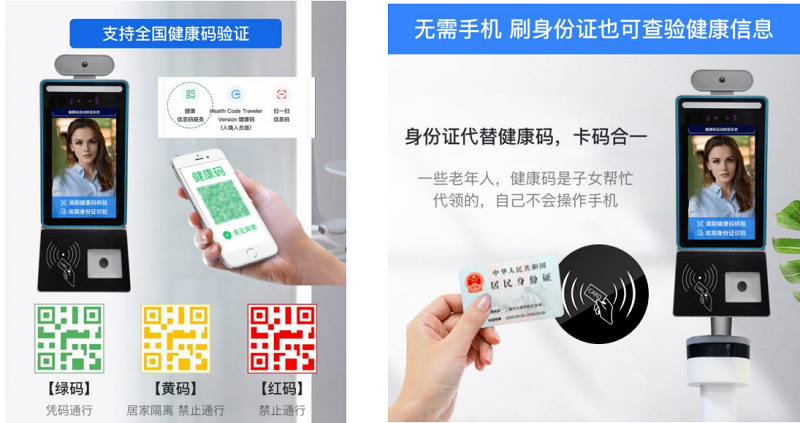 人脸识别测温健康码读取一体机在郑州的软件开发与应用